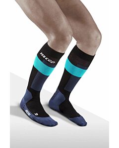 CEP - Merino socks skiing taal V2 blue - blauw