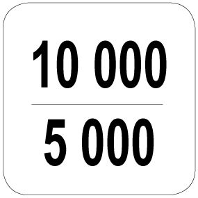 10000 / 5000