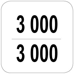 3000 / 3000